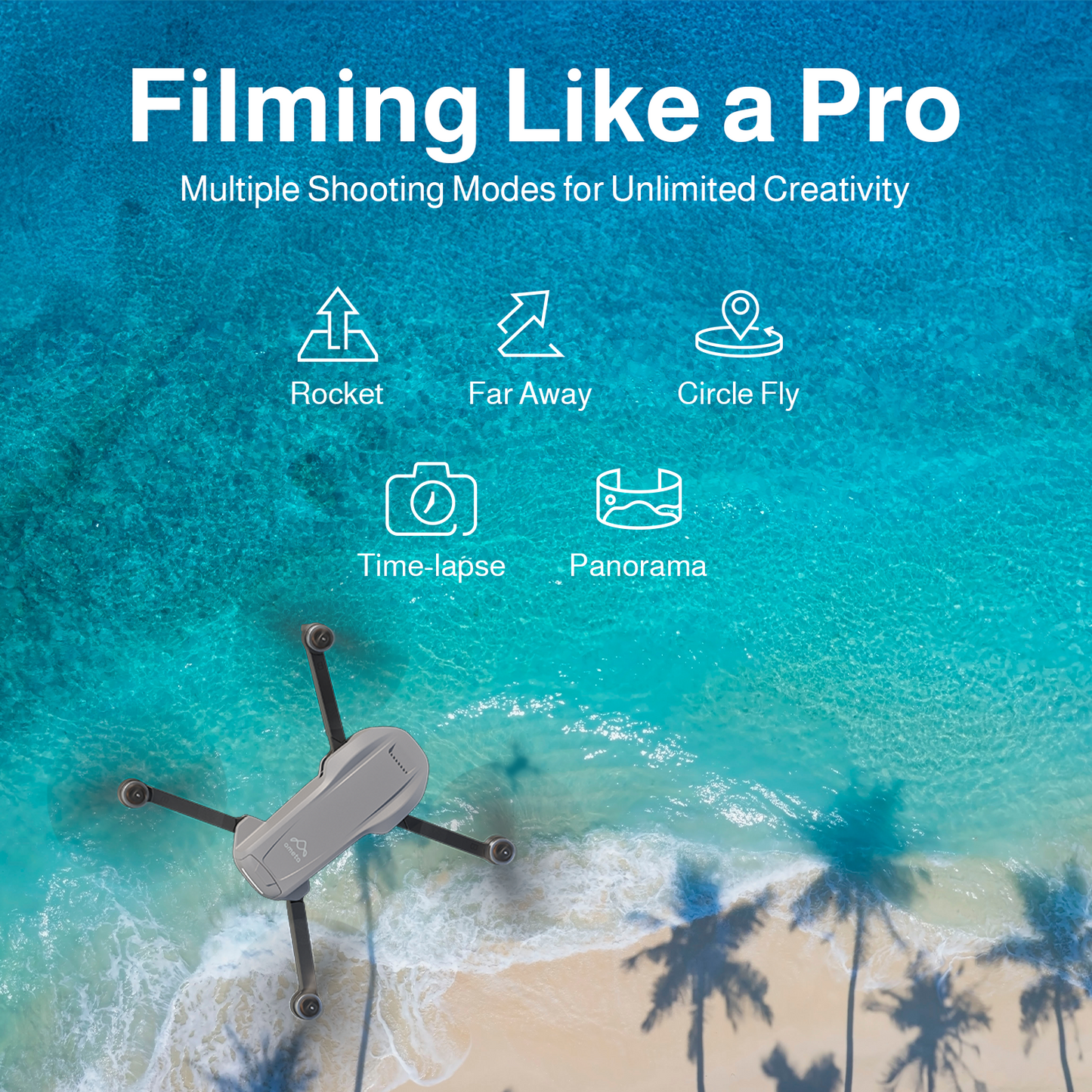 AMETA S50 LITE 4K Camera GPS Drone