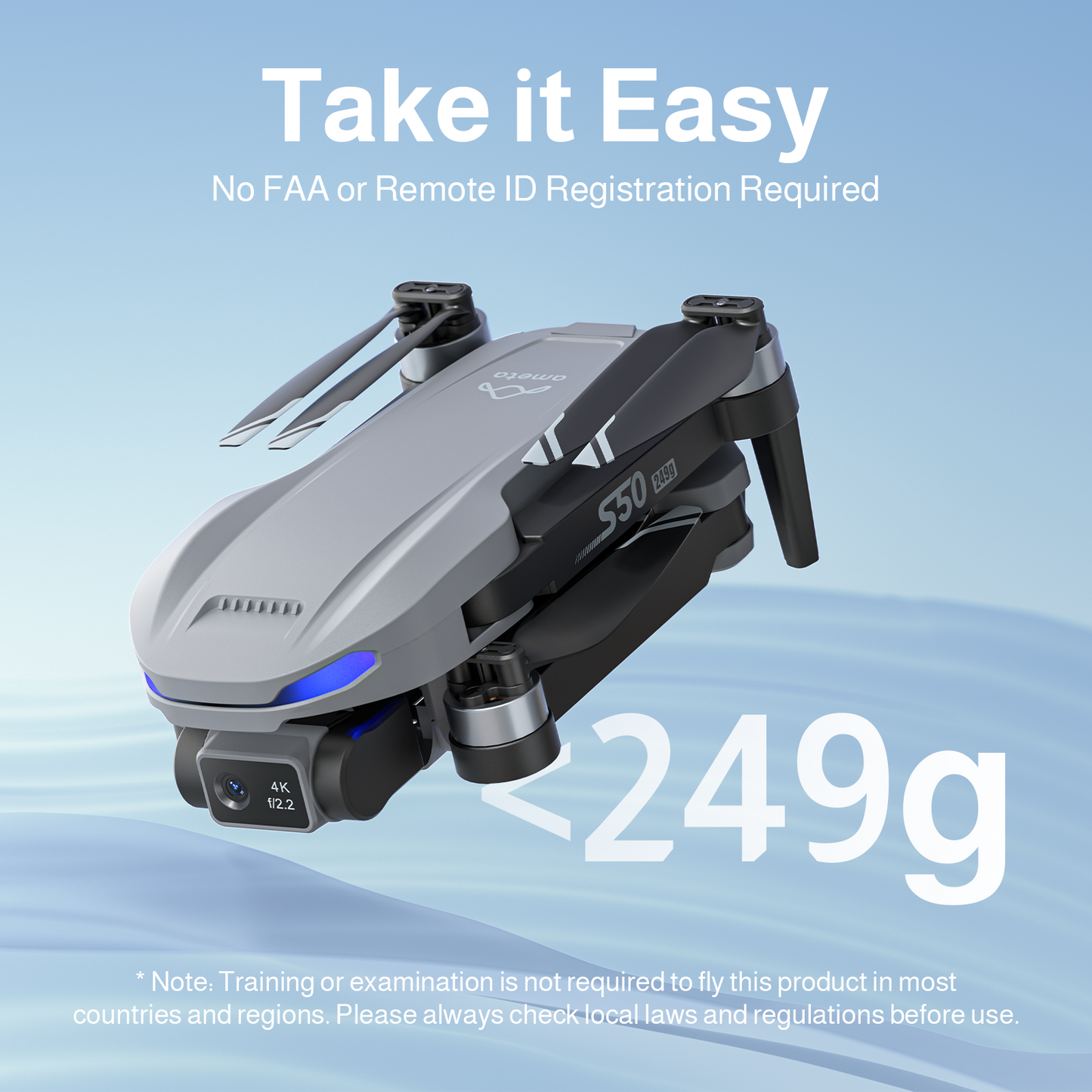 AMETA S50 LITE 4K Camera GPS Drone