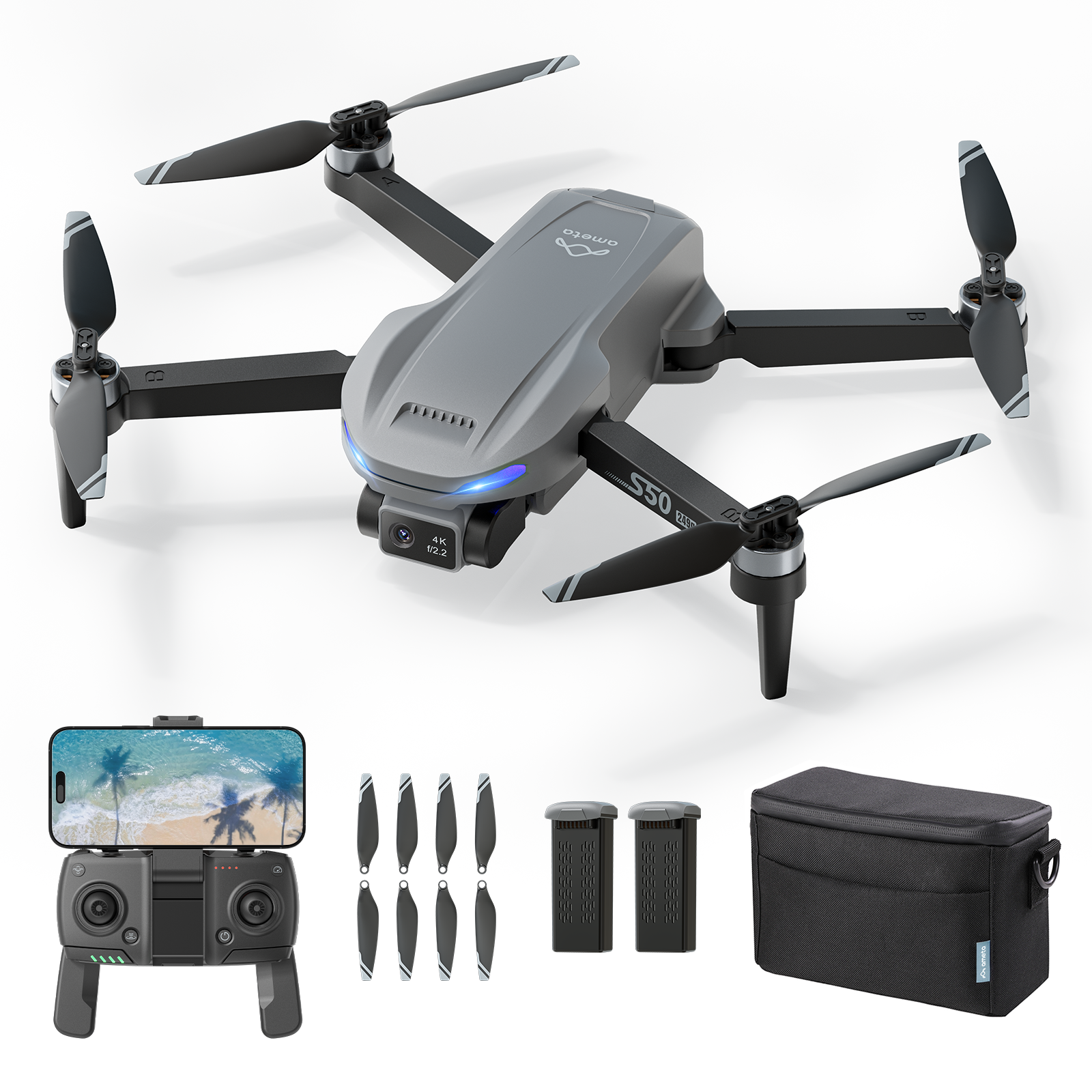 AMETA S50 LITE 4K Camera GPS Drone for Beginner